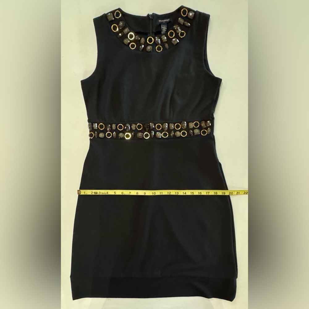BANANA REPUBLIC Black Dress with Gold & Stone Accents (6) - Picture 12 of 17